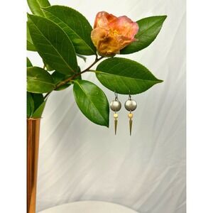 Vintage Mixed-Material Spike Minimalist Industrial Boho Earrings